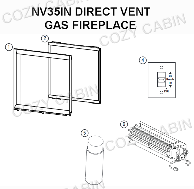 Envy Direct Vent Gas Fireplace (NV35IN) #NV35IN